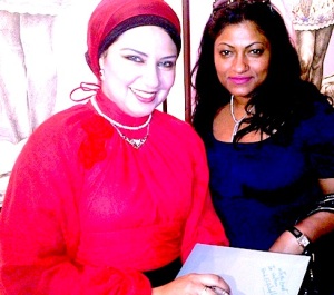 With Hend Falafly in Dubai during her last visit